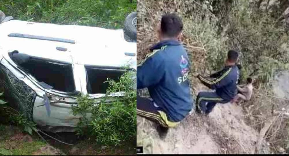 Uttarakhand news: road accident in tehri garhwal, 3 people died on the spot when the car got stuck in the ditch. tehri garhwal car accident