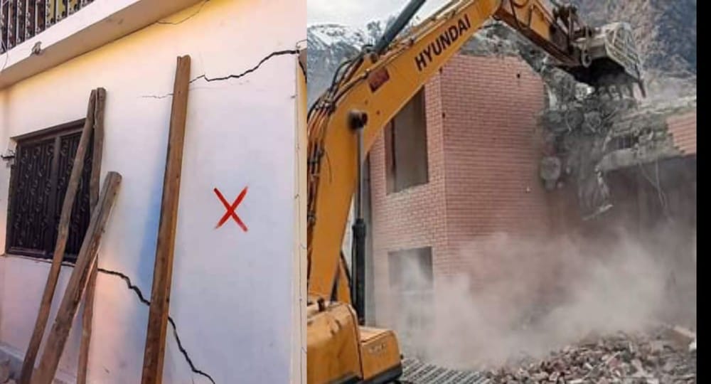 UTTARAKHAND news: the houses on which the red mark was put, now they have been told safe in joshimath sinking. Joshimath sinking news