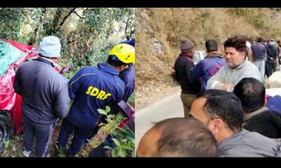 Uttarakhand news: road accident in Rudraprayag, vehicle stuck in a deep ditch, two people died on the spot. Rudraprayag road accident