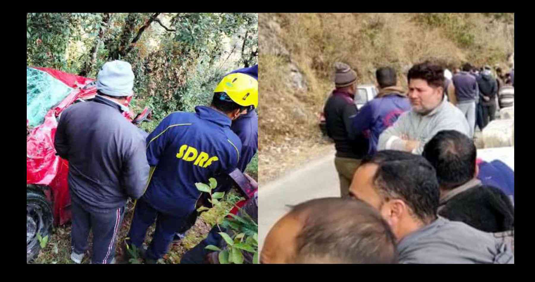 Uttarakhand news: road accident in Rudraprayag, vehicle stuck in a deep ditch, two people died on the spot. Rudraprayag road accident