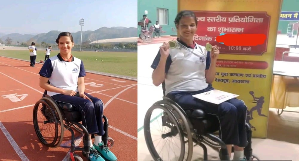 Uttarakhand: Divyang athlete Garima Joshi of almora brilliant performance in state championship won two medals.
