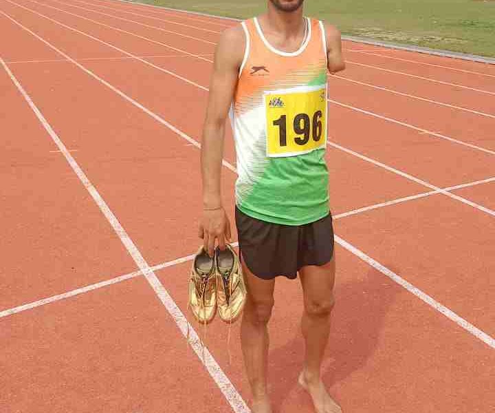 Uttarakhand news: Durga Dutt ruwali of okhalkanda nainital won 2 gold medals in Para Athletics Championship.