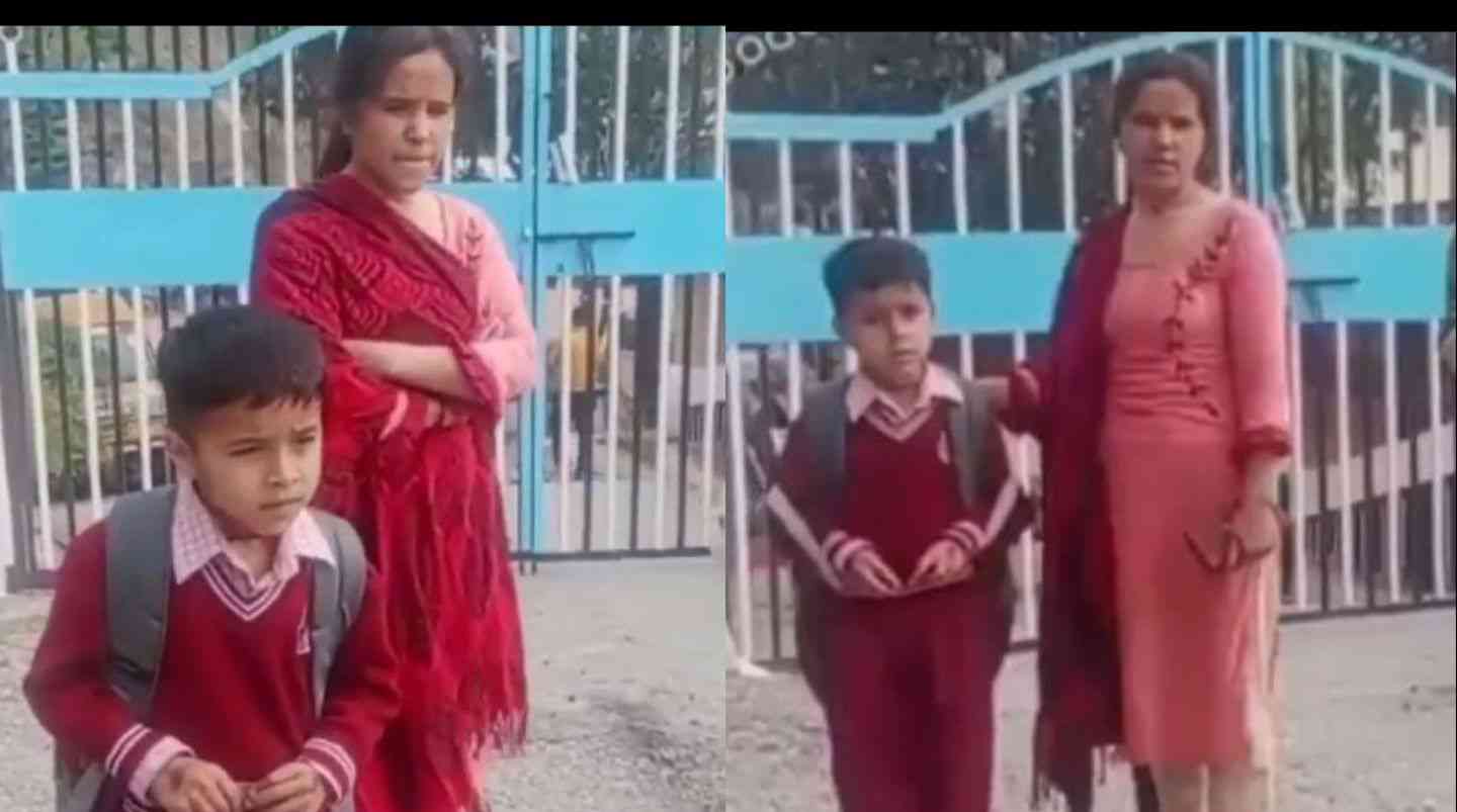 Uttarakhand news today: Child Aarav Negi of chamoli is not being allowed to come inside the school. Chamoli News Today.