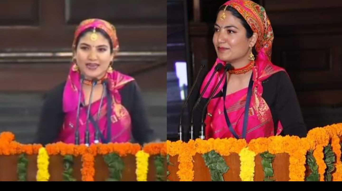 Uttarakhand news: Divya Negi of tehri garhwa who is representing Uttarakhand in a bold manner in the youth Parliament.