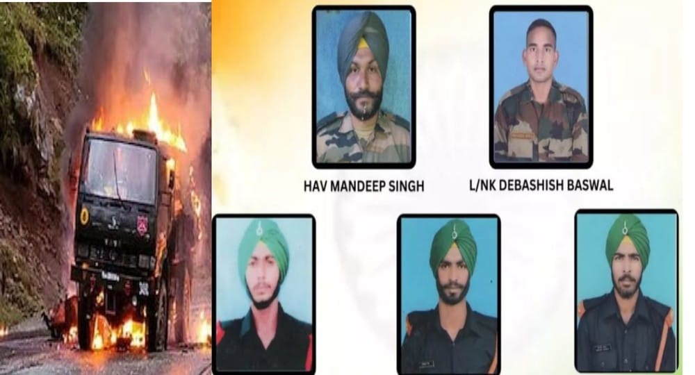 Five army soldiers martyred in terror attack in Jammu and Kashmir Poonch, PAFF took responsibility.