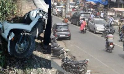 Uttarakhand news: Scooty rider father and daughter die on the spot, wife seriously injured in Champawat accident.