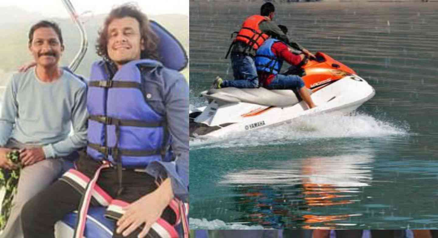 Uttarakhand news: Bollywood singer Sonu Nigam arrived in tehri dam lake, enjoying boating. Sonu Nigam Uttarakhand