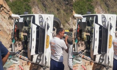 Uttarakhand: bus accident on the road, 28 passengers were on board rishikesh badrinath highway. rishikesh badrinath highway accident