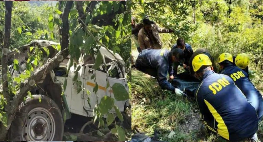 Uttarakhand news: Max full of passengers accident in Champawat, one died on the spot.