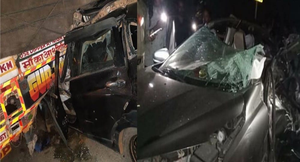 Uttarakhand news: road accident in haridwar, three killed when the car truck collided with the divider. Haridwar car accident.
