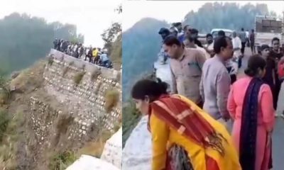 Uttarakhand news: young man taking selfie fell in a deep ditch died on the spot in dehradun mussoorie road. dehradun mussoorie road news