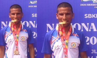 Uttarakhand news: Amardeep of Rudraprayag won two gold medals in 8th National Games.Amardeep Rudraprayag national games
