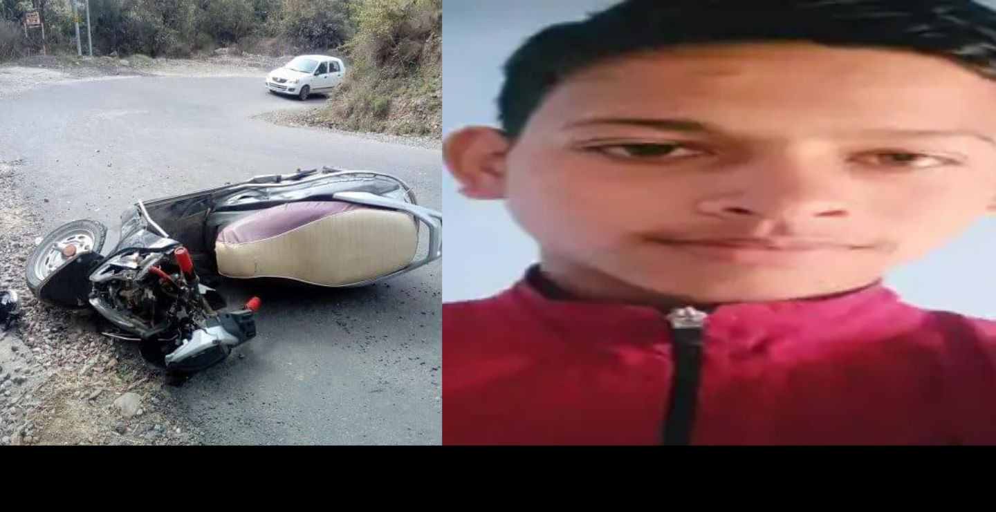 Uttarakhand news: road accident in Champawat, scooty rider youth Mukesh bisht died on the spot. Champawat Scooty Accident