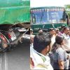 Ramnagar Ranikhet bus accident Scooty crashed to people died two people died