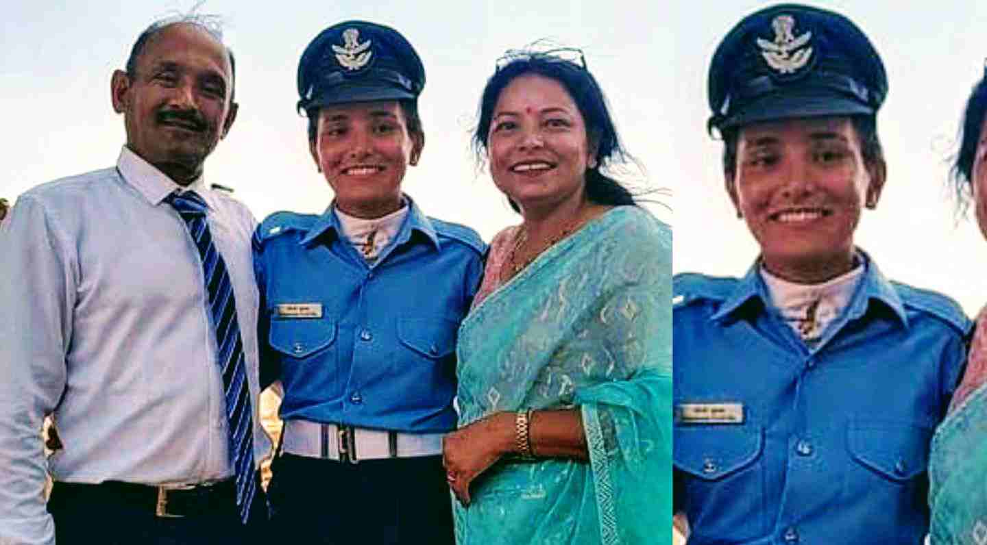 Uttarakhand news: Chandni Chuphal of pithoragarh became a flying officer in the Indian Air force