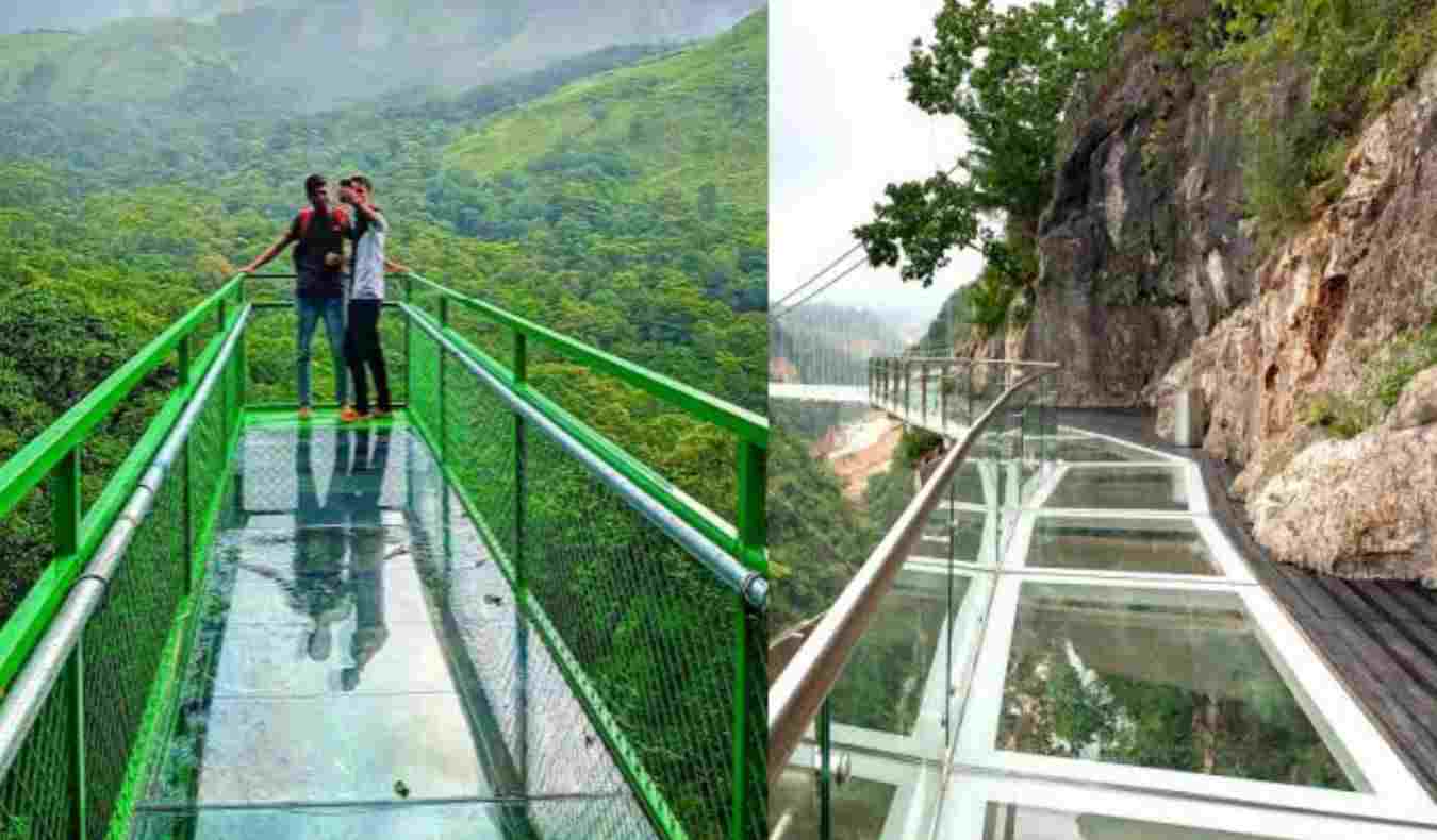 Uttarakhand: first glass bridge of Kumaon division is built in birthi water fall of Pithoragarh, know its features. Pithoragarh glass bridge uttarakhand