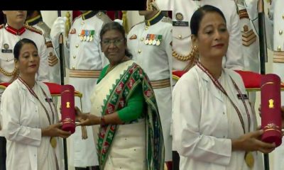 Uttarakhand news: Manju Kaira of haldwani received national Florence Nightingale Award 2022. Florence Nightingale Award 2022