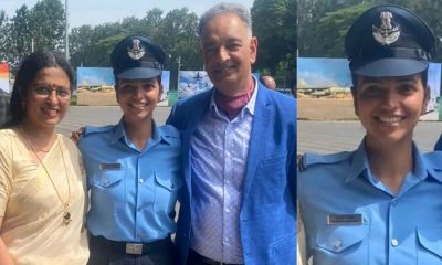 Uttarakhand news: bhumika mangoli of ranikhet almora became an officer in Indian Airforce. bhumika mangoli airforce officer