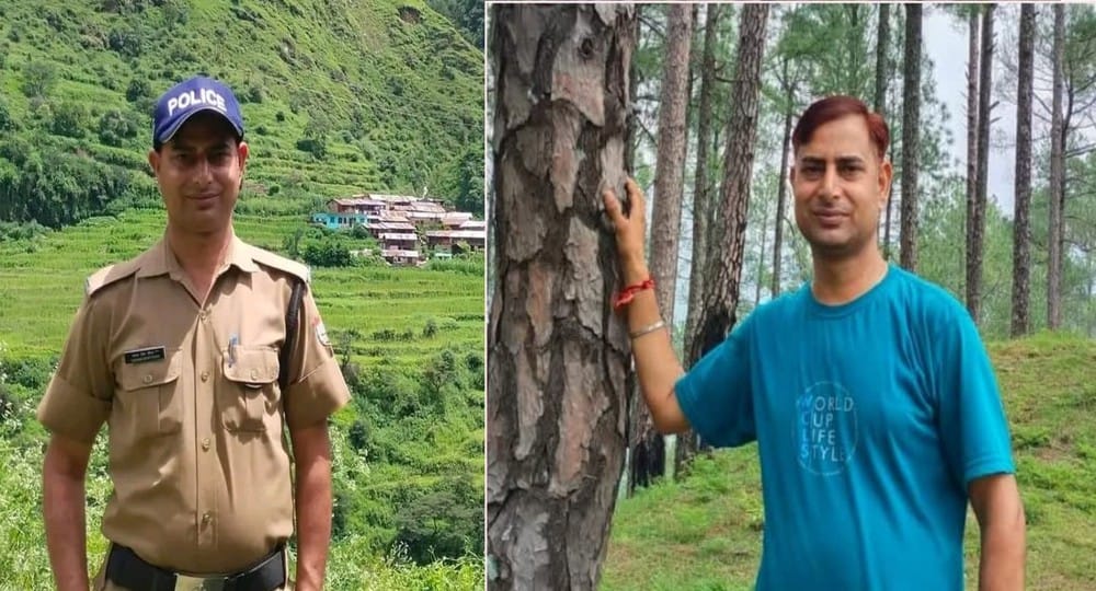Uttarakhand news: Police head constable Chaman Singh Tomar died after being hit by a boulder landslide. Chaman Tomar uttarakhand police
