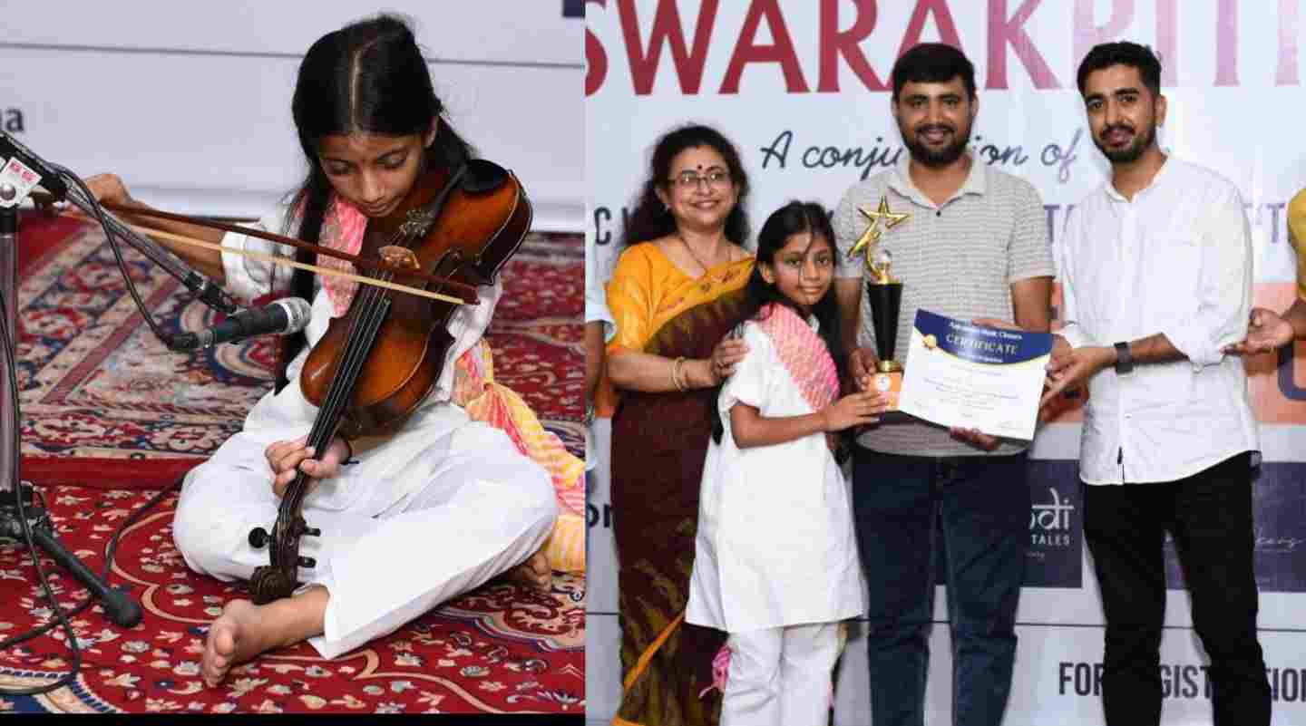 Uttarakhand news: Swastika Joshi of haldwani got first place in classical musical instrument junior class competition.