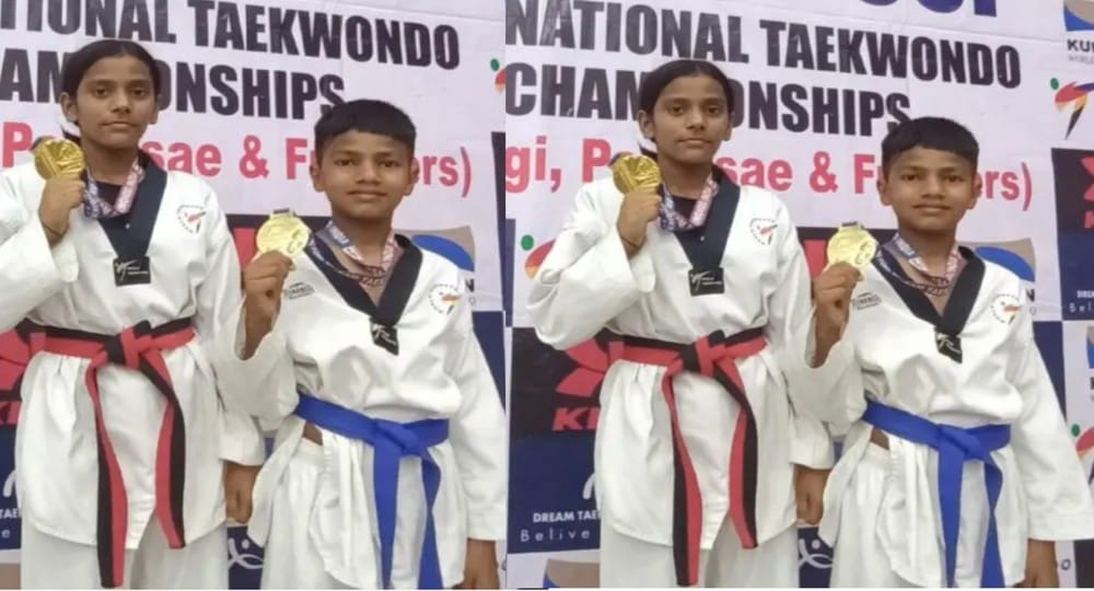 Uttarakhand: Harshita Budiyathi & Vishwajeet of haldwani won gold medal in National Taekwondo championship. National taekwondo championship