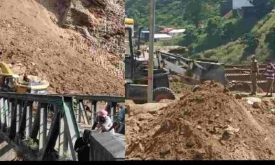Uttarakhand news: Quarab bridge shifted due to debris in nainital almora NH, route divert. Quarab bridge Almora Nainital