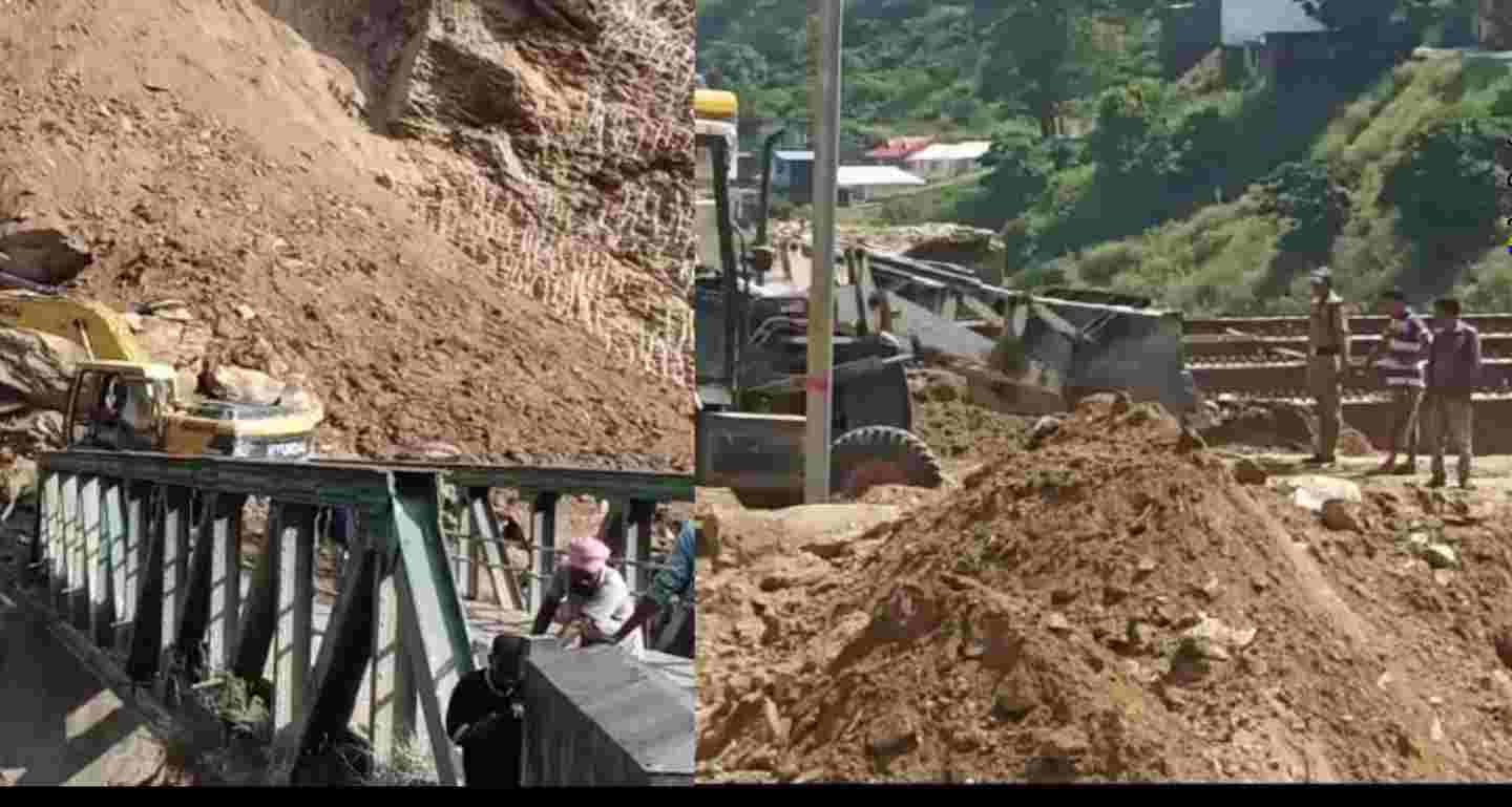Uttarakhand news: Quarab bridge shifted due to debris in nainital almora NH, route divert. Quarab bridge Almora Nainital