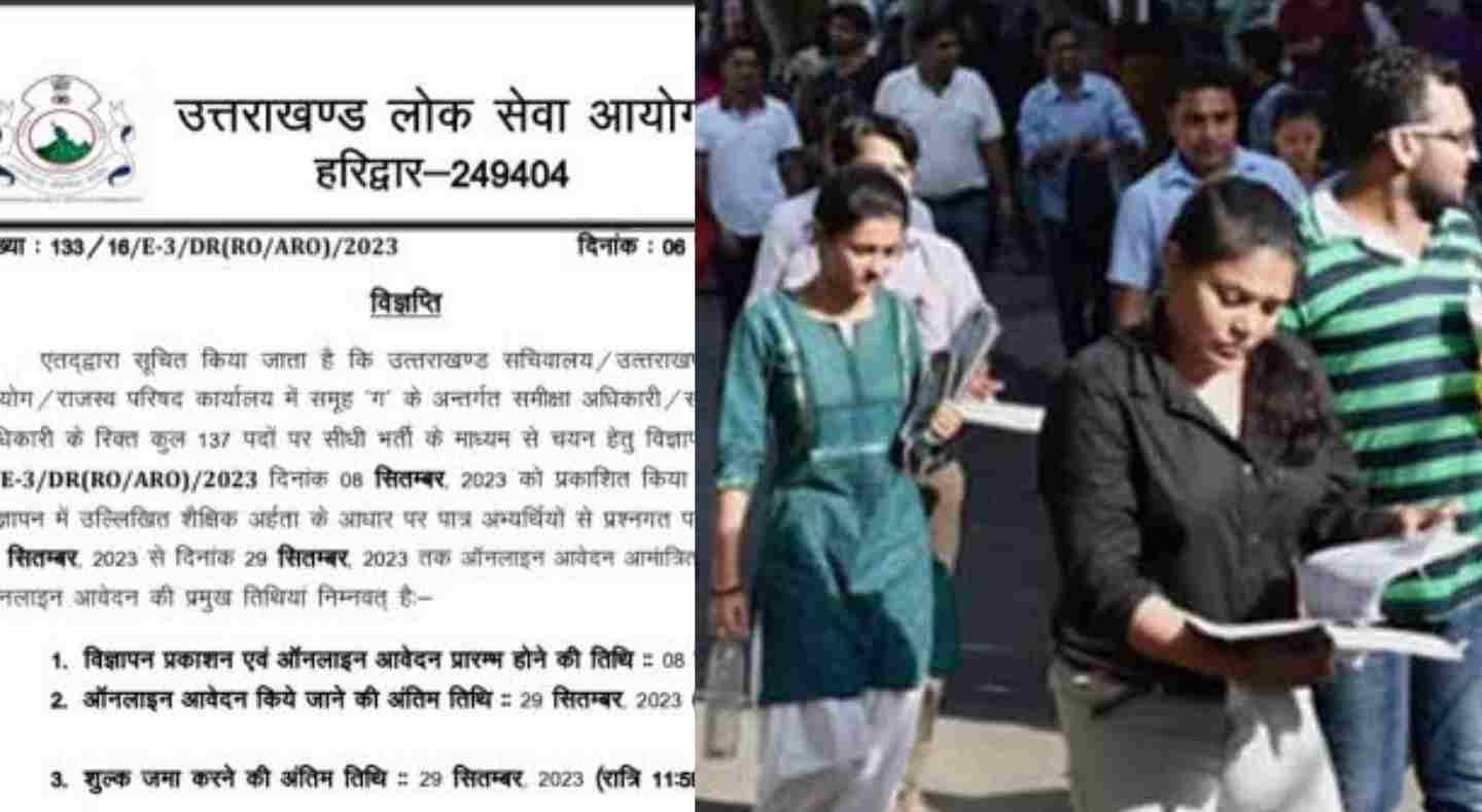 Uttarakhand govt jobs: UKPSC RO ARO Vacancy apply soon for bachelor degree