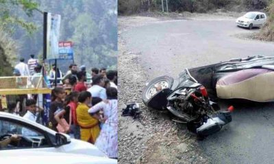 Uttarakhand news: scooty road accident in badrinath highway two brothers Sumit Amit Kumar of Rudraprayag died. Rudraprayag Scooty Accident