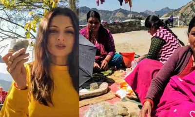 Uttarakhand news: Actress Bhagyashree became crazy about pahari pisi namak loon noon salt online. Bhagyashree online pahadi Namak