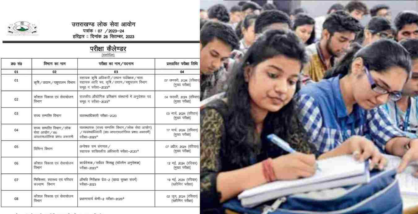 Uttarakhand news: UKPSC released new revised exam calendar of 2023-2024, see full list. UKPSC NEW CALENDAR 2024