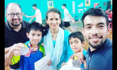 Uttarakhand news: Pravar Verma and Dheeraj goshwami of nainital won silver medal in badminton competition 2023.