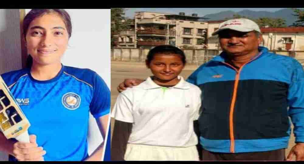 Raghavi bisht & Anjali goswami of uttarakhand under 23 cricket team
