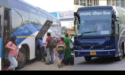 Uttarakhand roadways volvo bus