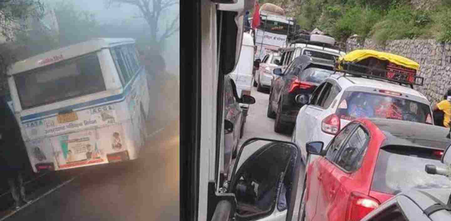 Mussoorie Dehradun roadways break fail