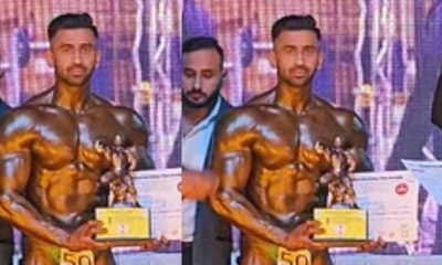 uttarakhand news:Nitin rathore bodybuilder of Pithoragarh secured second place in Mr. Uttarakhand competition.