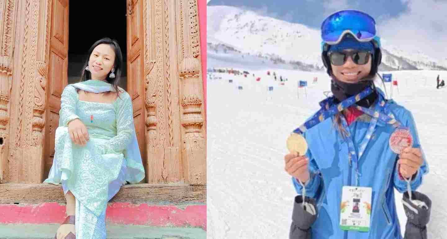 Uttarakhand news:Maneka Gunjyal of Pithoragarh created history in scoring, won three medals in skiing 2 months