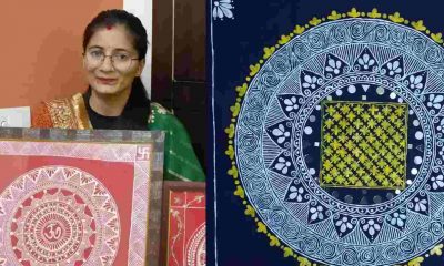 Aakansha Bisht aipan artist from mukteswar Nainital