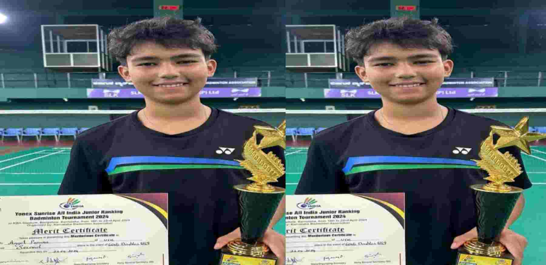 Uttarakhand news:Angel Punera of Pithoragarh won silver medal in All India Badminton Competition