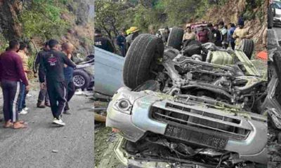 Uttarakhand news: mussoorie car accident today five students lost his life.