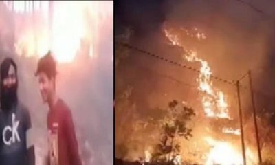 Chamoli Forest fire video