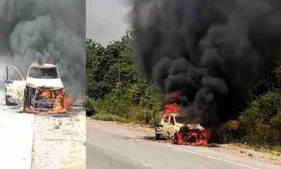 Haridwar car fire news