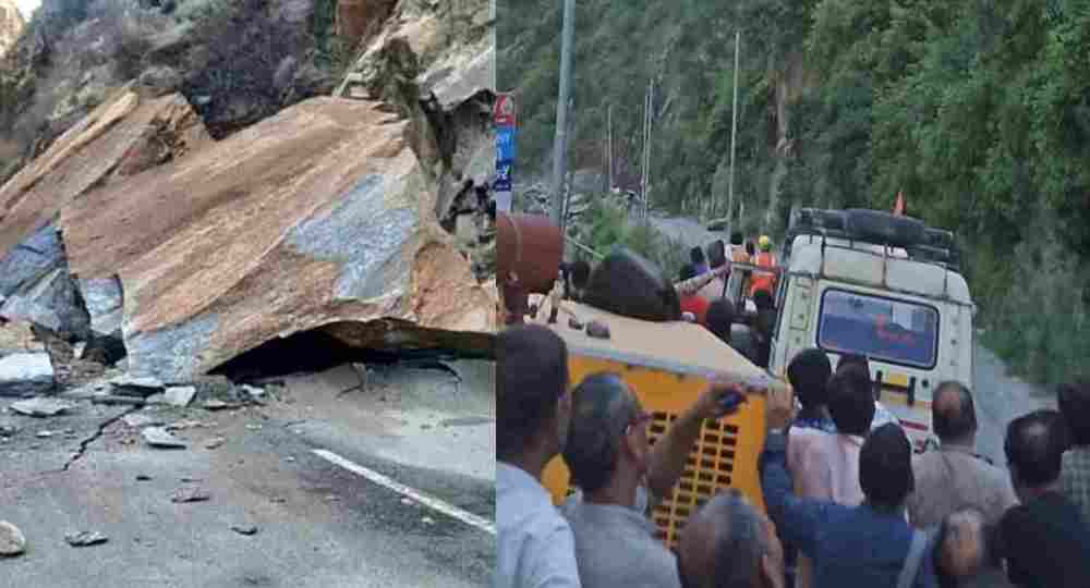 Uttarkashi Gangotri Highway rock fall
