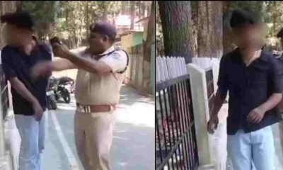 Pauri Police Slapped video uttarakhand