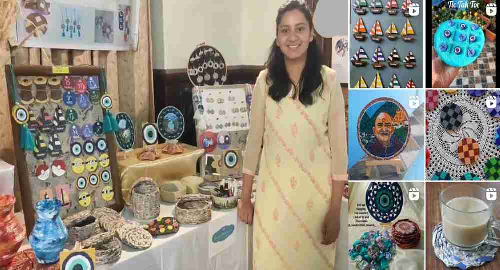 Luckshita lakshita sah of nainital self-employment Hand crafted Dreams products