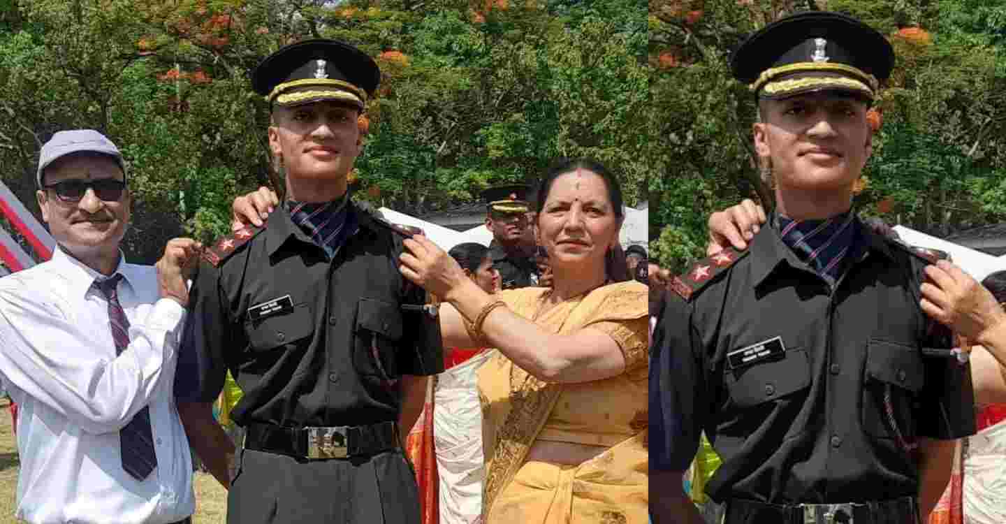 Uttarakhand news: Tanmay Tiwari lieutenant Army from sauni binsar Ranikhet tarikhet almora