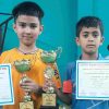 player Pravar verma & Dheeraj Goswami of Nainital won District Badminton Championship.