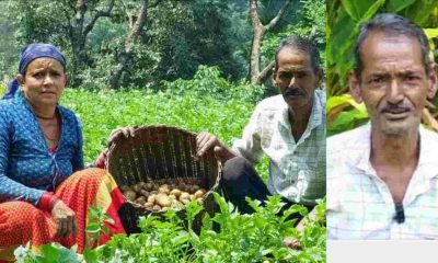 Gambhir Singh Chaudhary of Rudraprayag grew an organic traditional farming farm