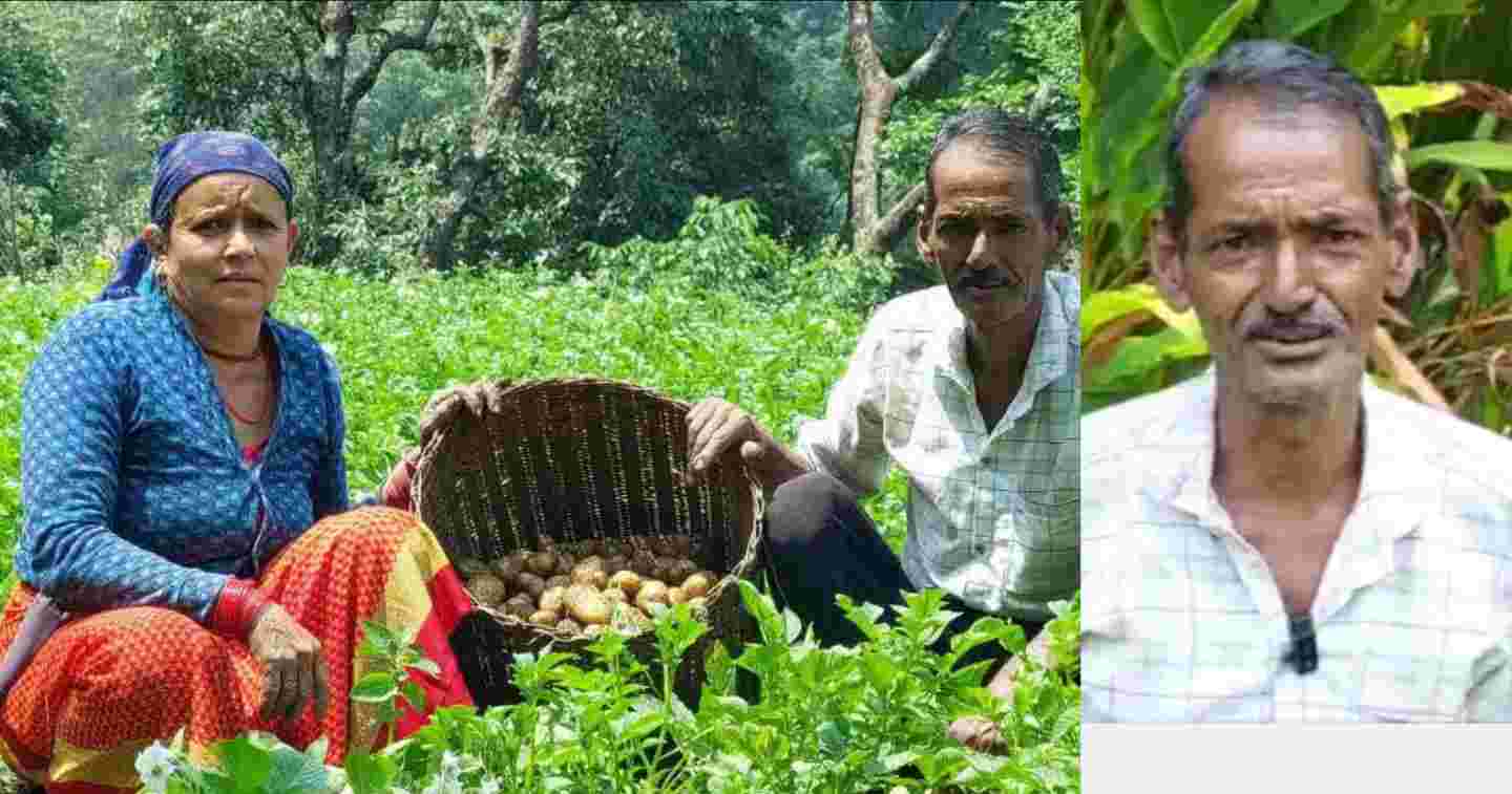 Gambhir Singh Chaudhary of Rudraprayag grew an organic traditional farming farm