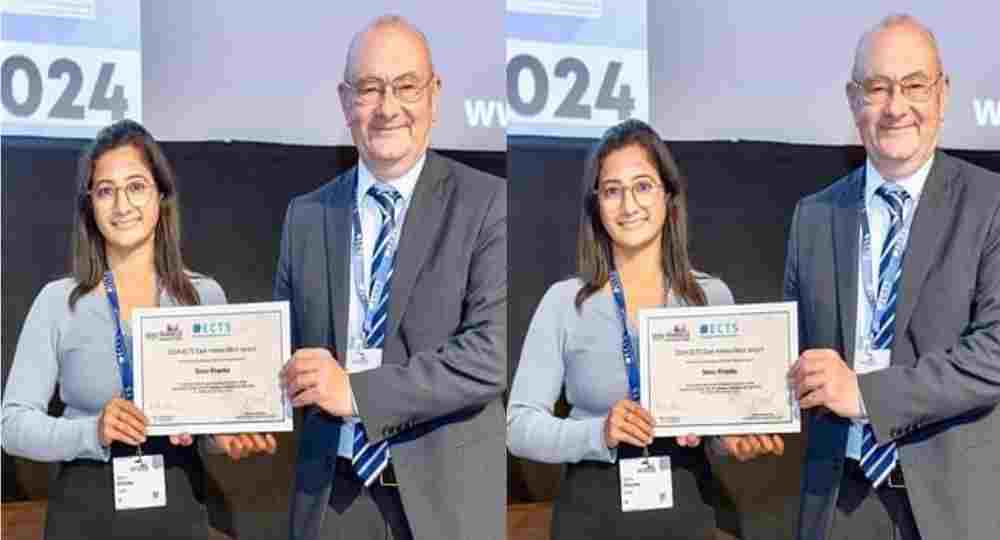 Uttarakhand news: Sonu Khanka of Madmanale Pithoragarh received East Meet West Award 2024 in France.